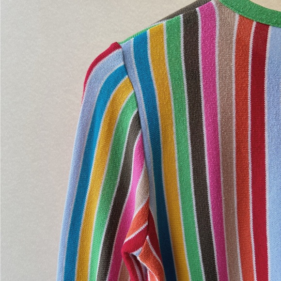 Y2K Vintage Miss Sixty Rainbow Knit Sweater Shirt - Picture 3 of 5